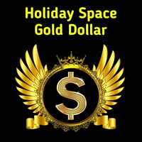 Holiday Space Gold Dollar