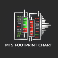 Order flow footprint chart