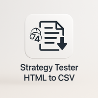 Strategy tester HTML to CSV
