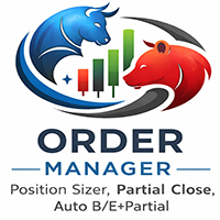 Order Manager with Auto Position Sizer and Partial
