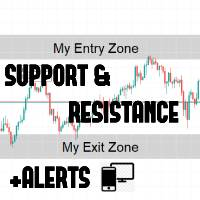 Manual Support Resistance Zones With Alerts MT5